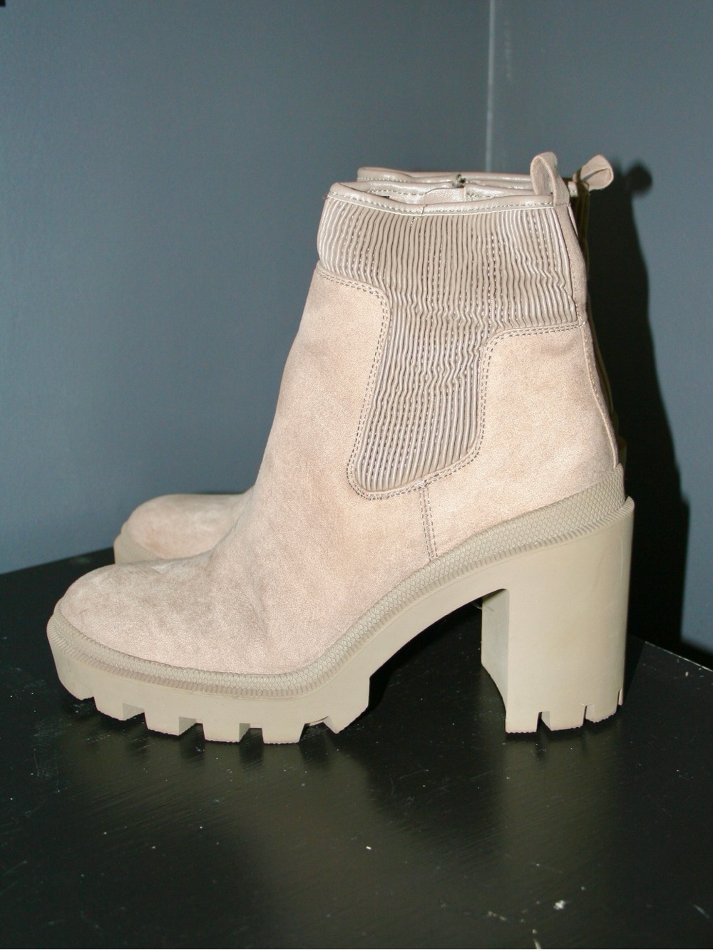 Jennifer Lopez Taupe Heeled Boots